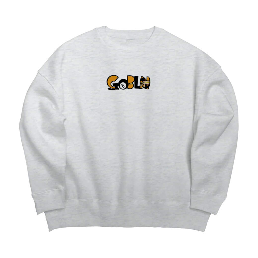 GOBLINの8ボール　オレンジ Big Crew Neck Sweatshirt