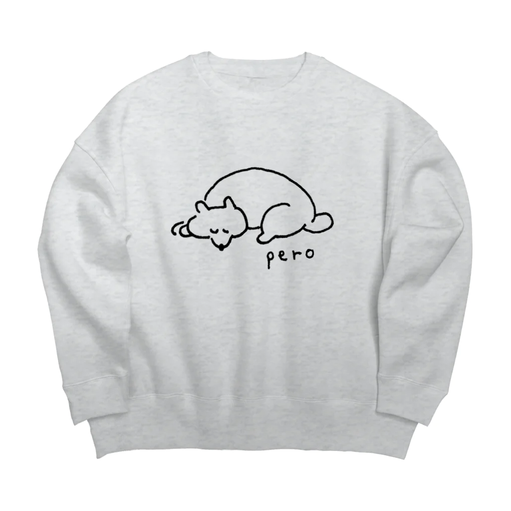 かしわのぺろ（寝てる） Big Crew Neck Sweatshirt