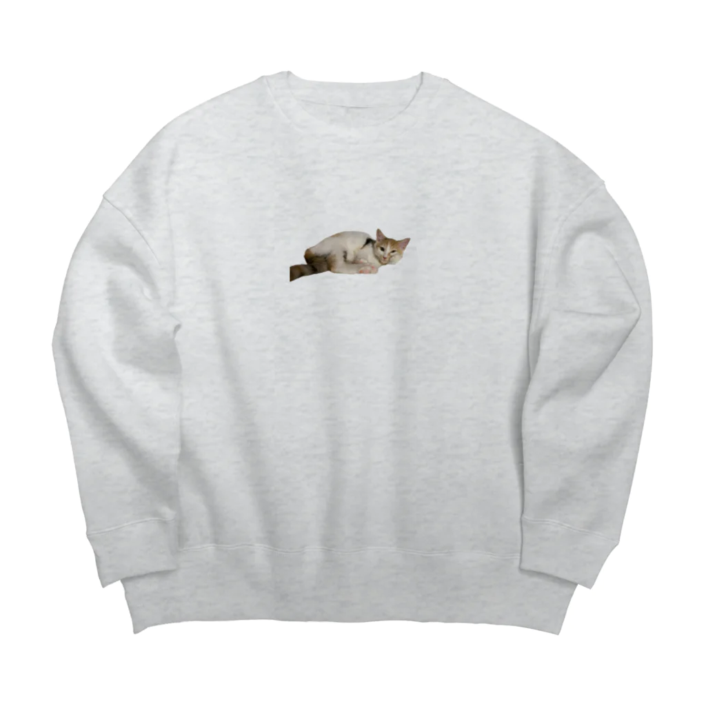 ニャーニャーとヤーヨのかんがえる猫 / ニャーニャー Big Crew Neck Sweatshirt