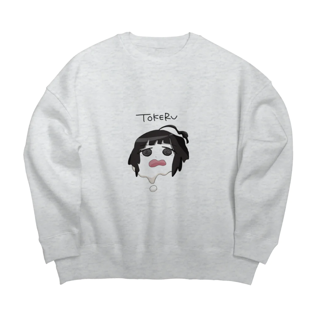 適切な温度の水のTOKERU GIRL Big Crew Neck Sweatshirt