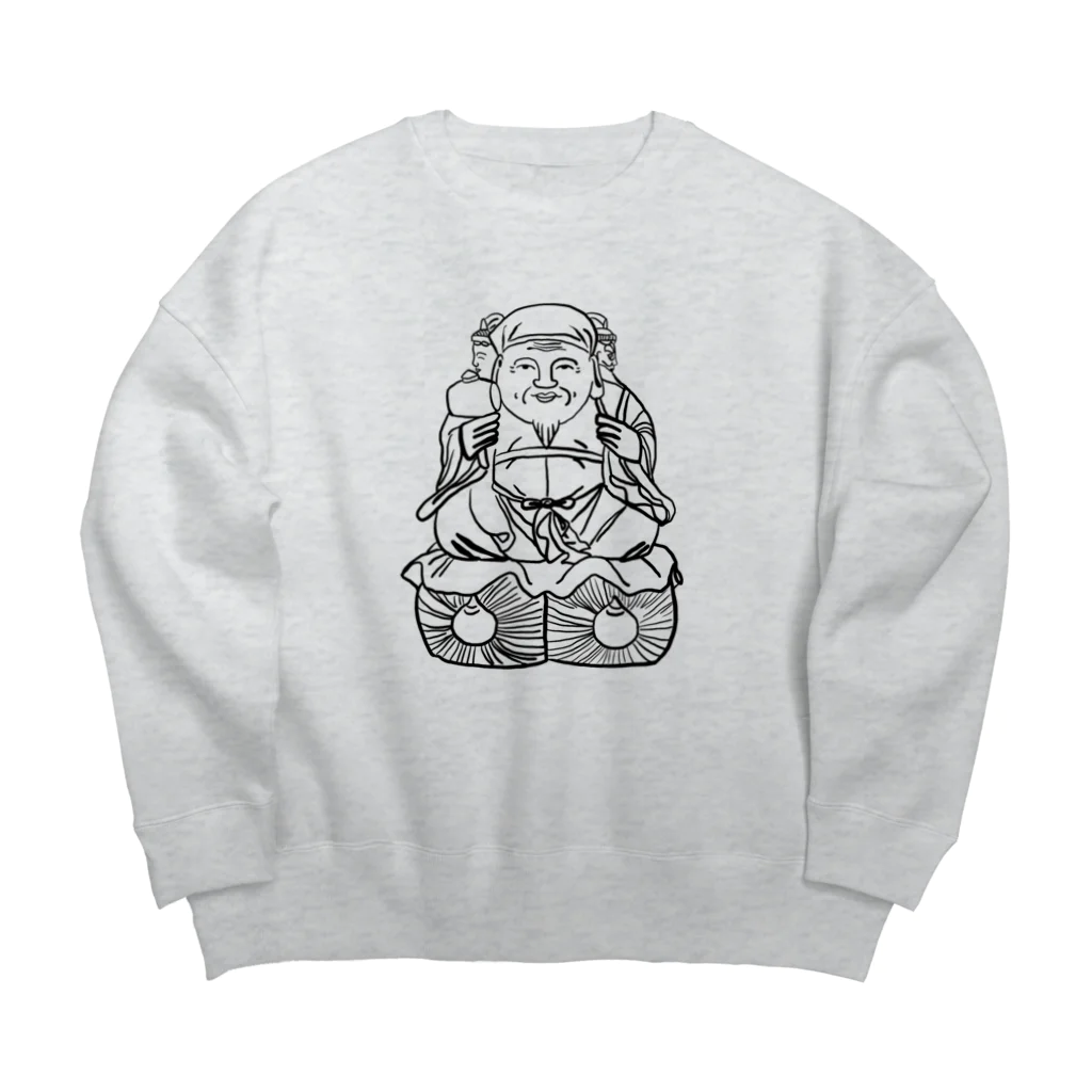 tamaccoの三面大黒天様 Big Crew Neck Sweatshirt