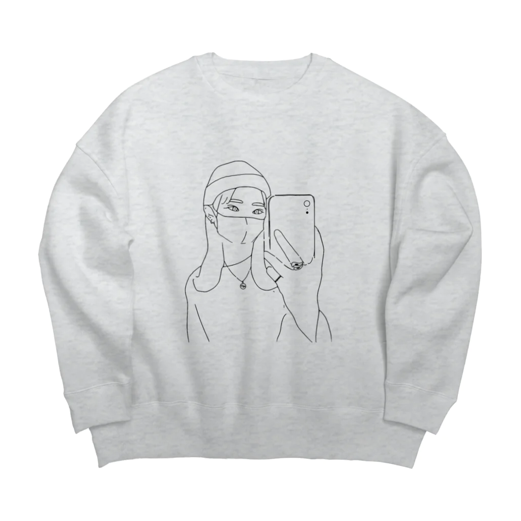 NoMのイマドキ少女 Big Crew Neck Sweatshirt