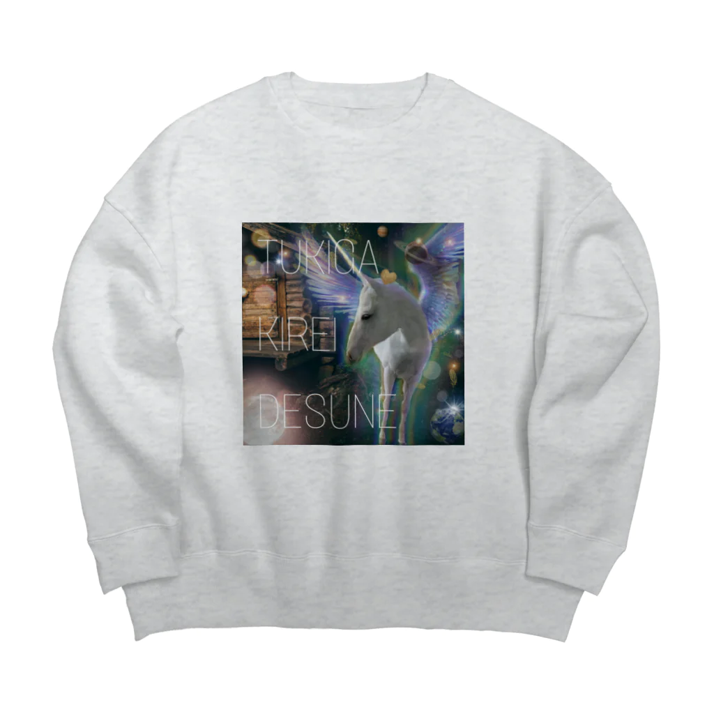 OWAYON ∞ （オワヨン　インフィニティ）の【引退馬支援企画】TUKGA KIREI DESUNE Big Crew Neck Sweatshirt