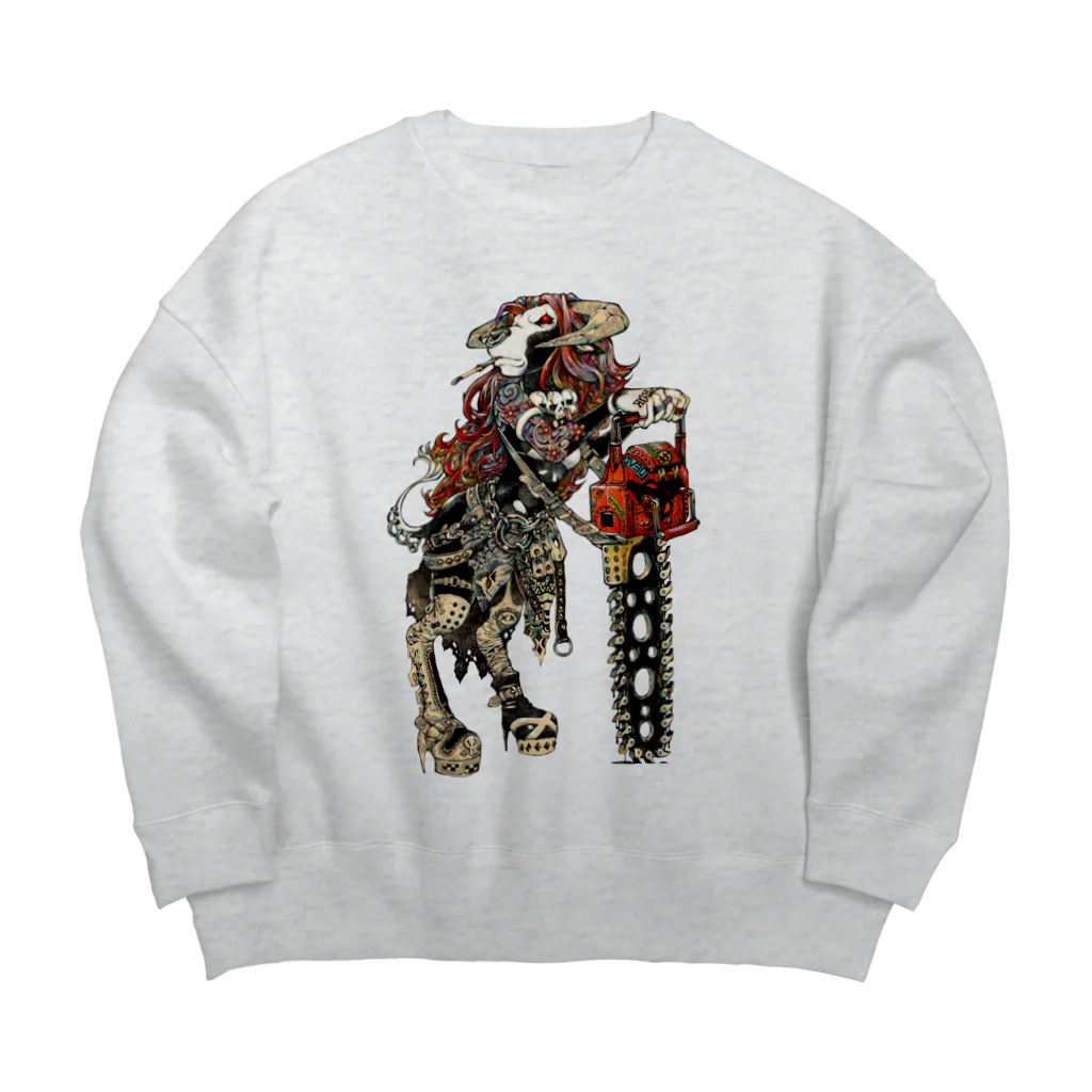 月が輝くこんな夜にの逆襲 Big Crew Neck Sweatshirt