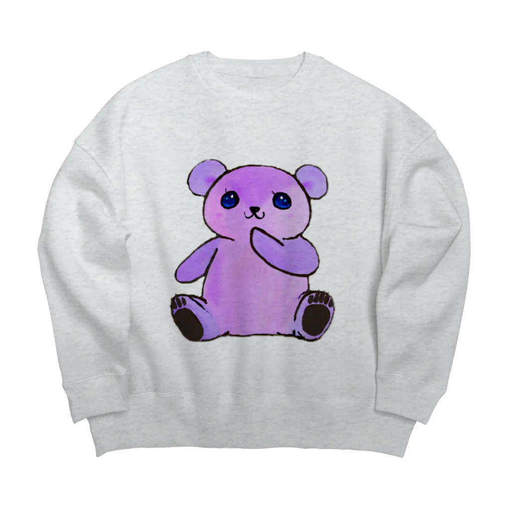 ANIMAL WORLDのはにかみくまちゃん Big Crew Neck Sweatshirt