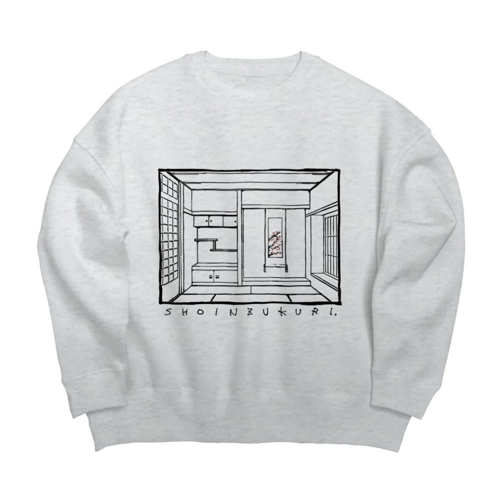 おイモョップの書院造 Big Crew Neck Sweatshirt