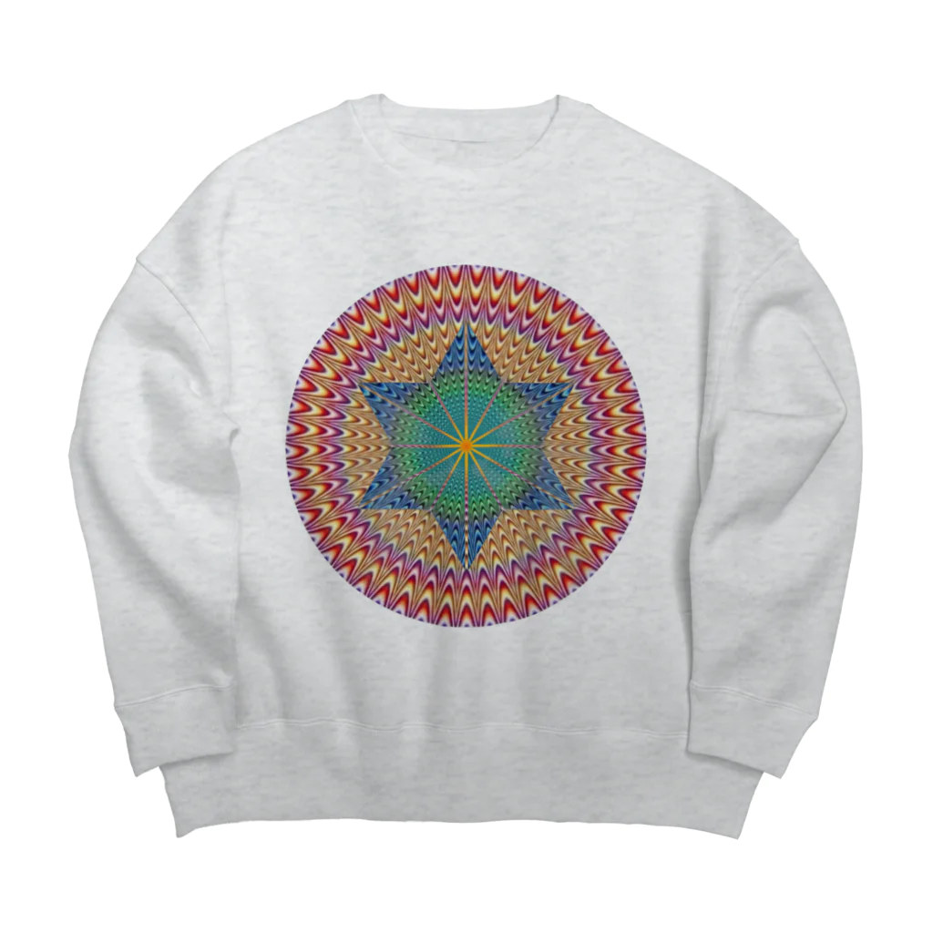 ポンコツホンポのI & I SEE JAH LIGHT (W) Big Crew Neck Sweatshirt