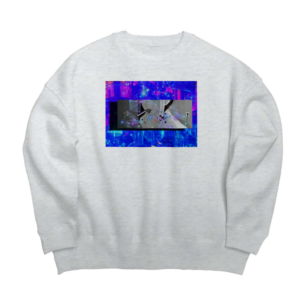 ジオラマ商店の凍  晴 Big Crew Neck Sweatshirt