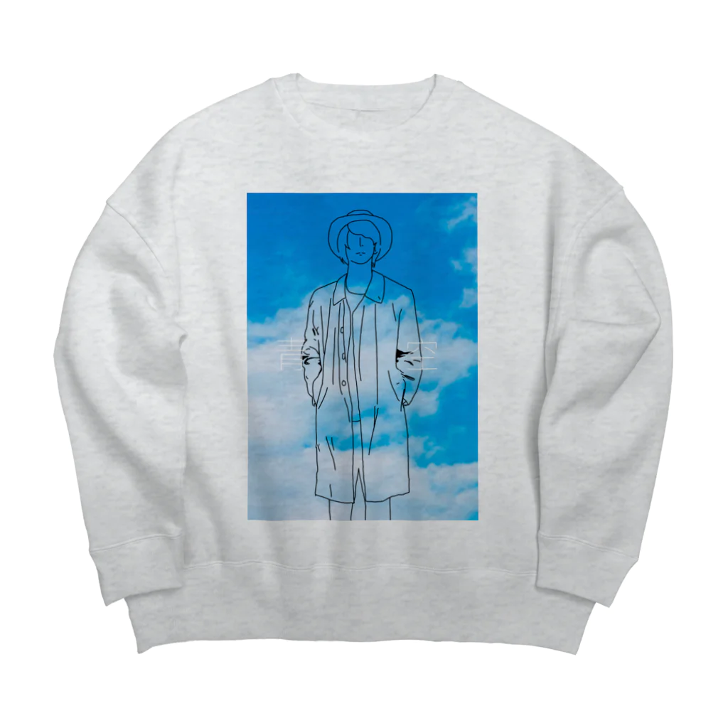 Charlie Bluez Storeの青空 Big Crew Neck Sweatshirt