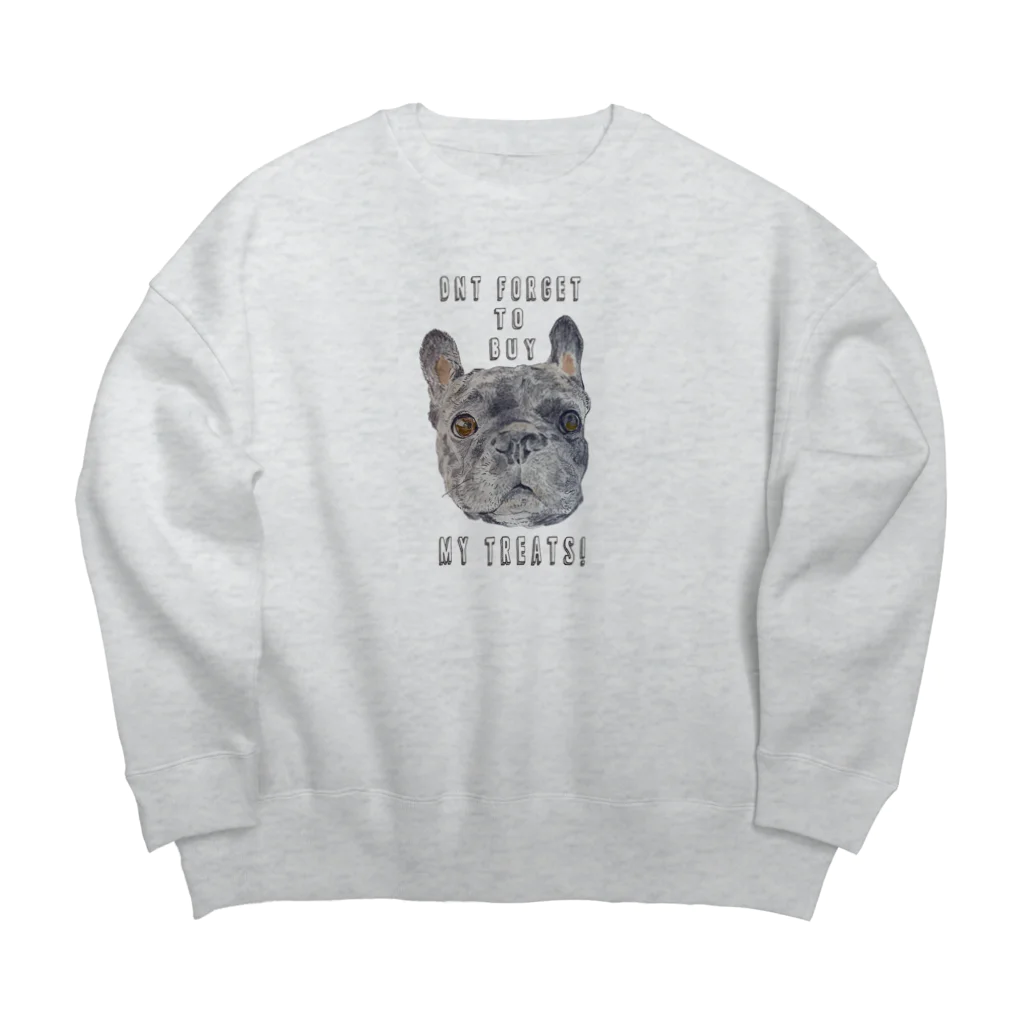 noe_to_meg (ノエとめぐ)のトリーツも買ってね！ Big Crew Neck Sweatshirt