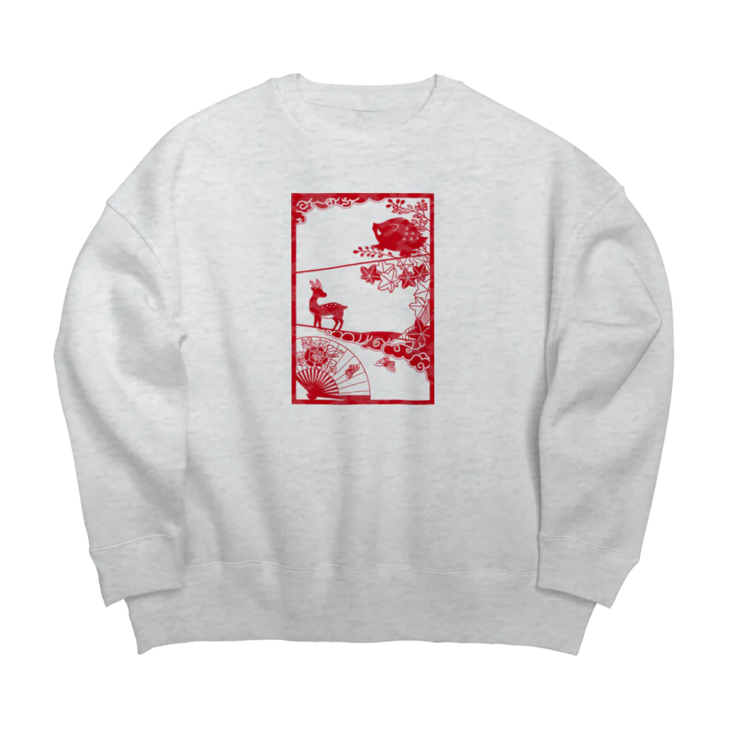 甘漏り屋のiNoshiKachO Big Crew Neck Sweatshirt