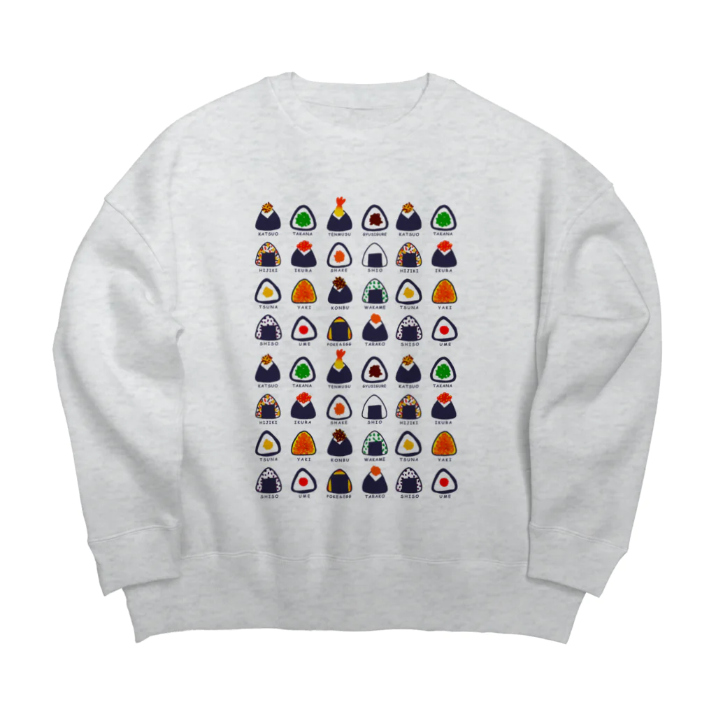 のぐちさきのONIGIRI Big Crew Neck Sweatshirt