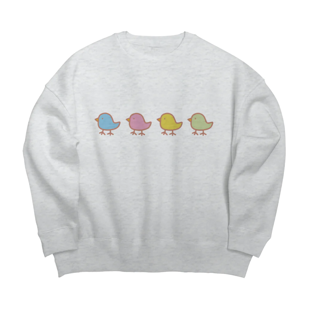 ハナのお店の色とりどり Big Crew Neck Sweatshirt