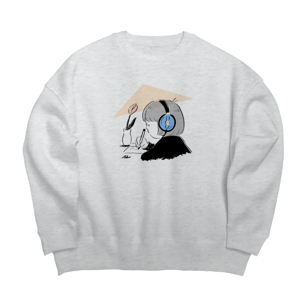 SUZURI de ぺこやの大人になっても Big Crew Neck Sweatshirt