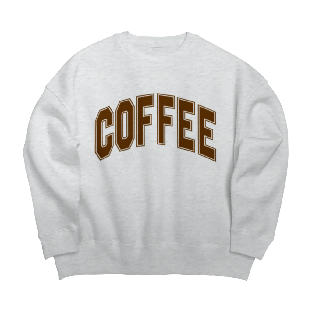 カレッジロゴ何か良いのコーヒーカレッジ Big Crew Neck Sweatshirt