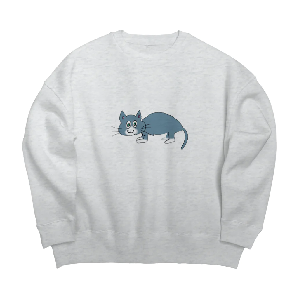 マザーランドのノラネコ Big Crew Neck Sweatshirt