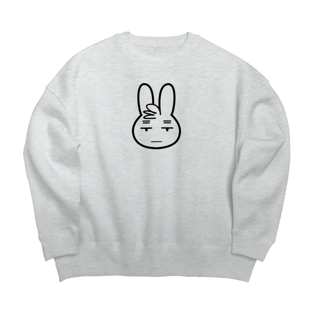 SHOP n番煎じの虚無うさぎ Big Crew Neck Sweatshirt