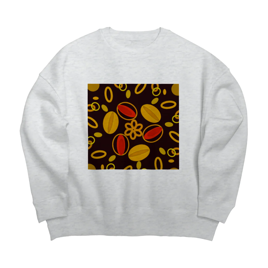 pastelia　shopの秋のアーモンド前夜祭‥Autumnalmondfestival☕ Big Crew Neck Sweatshirt