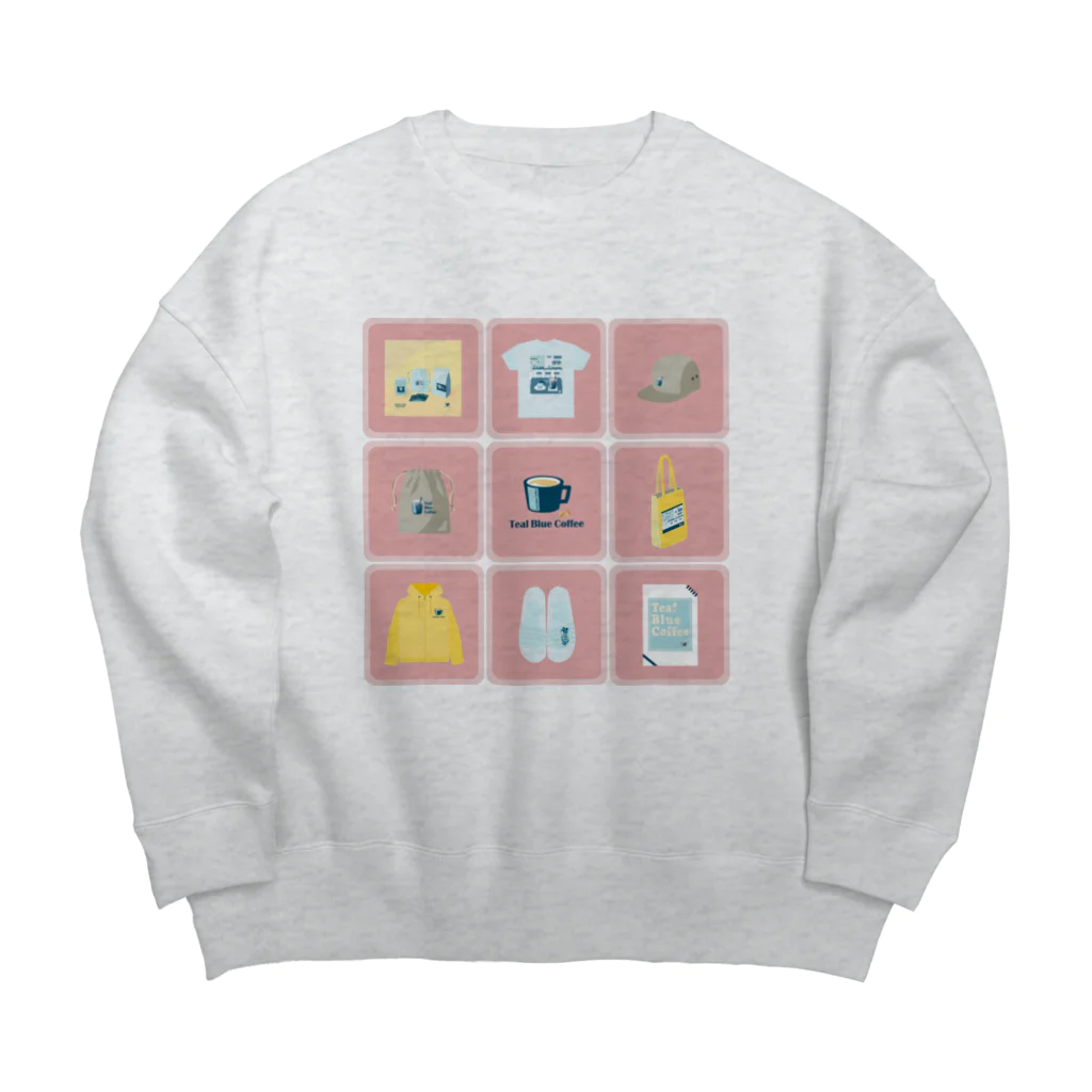 Teal Blue CoffeeのTealBlueItems _Cube PINK Ver. Big Crew Neck Sweatshirt