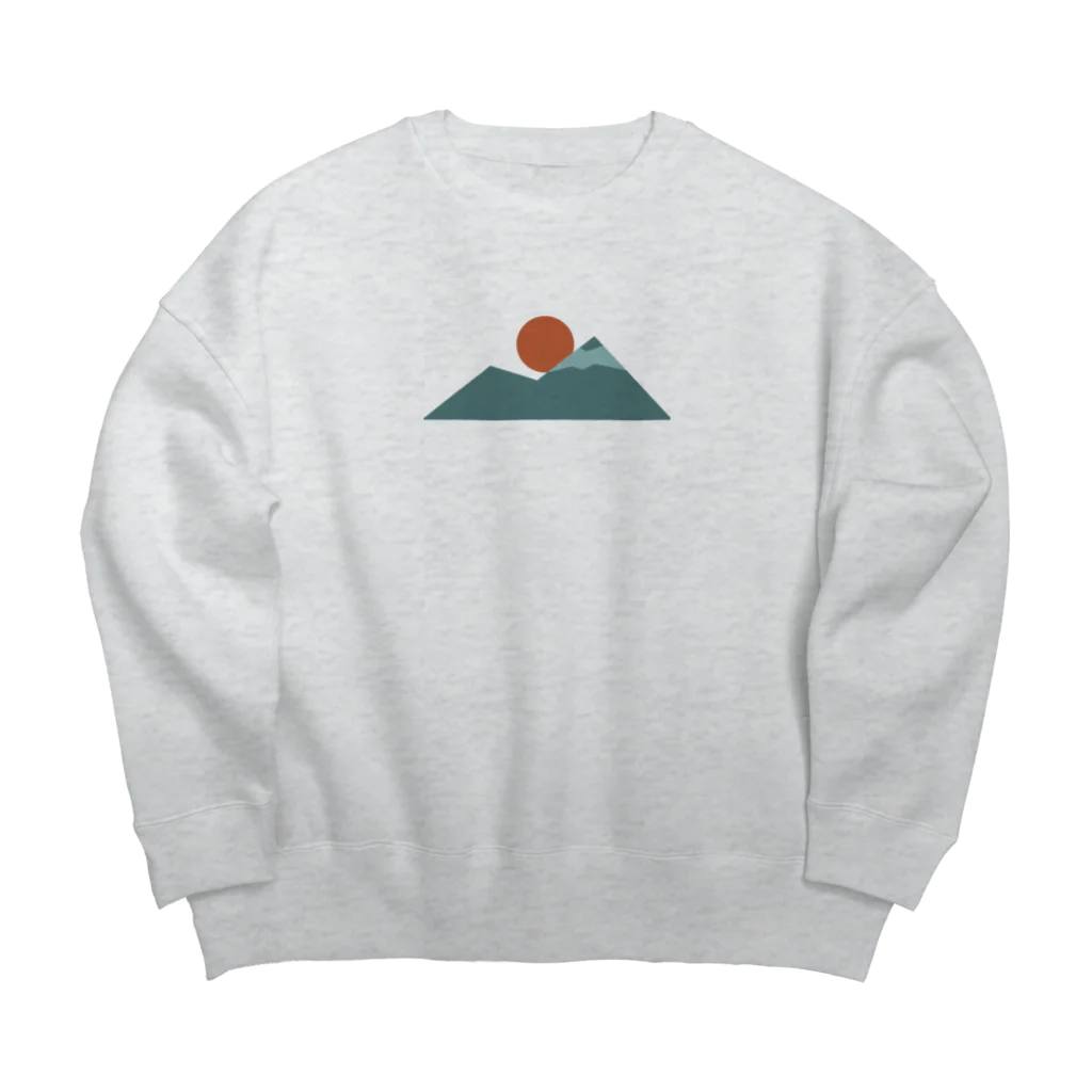 梨の日の出 Big Crew Neck Sweatshirt