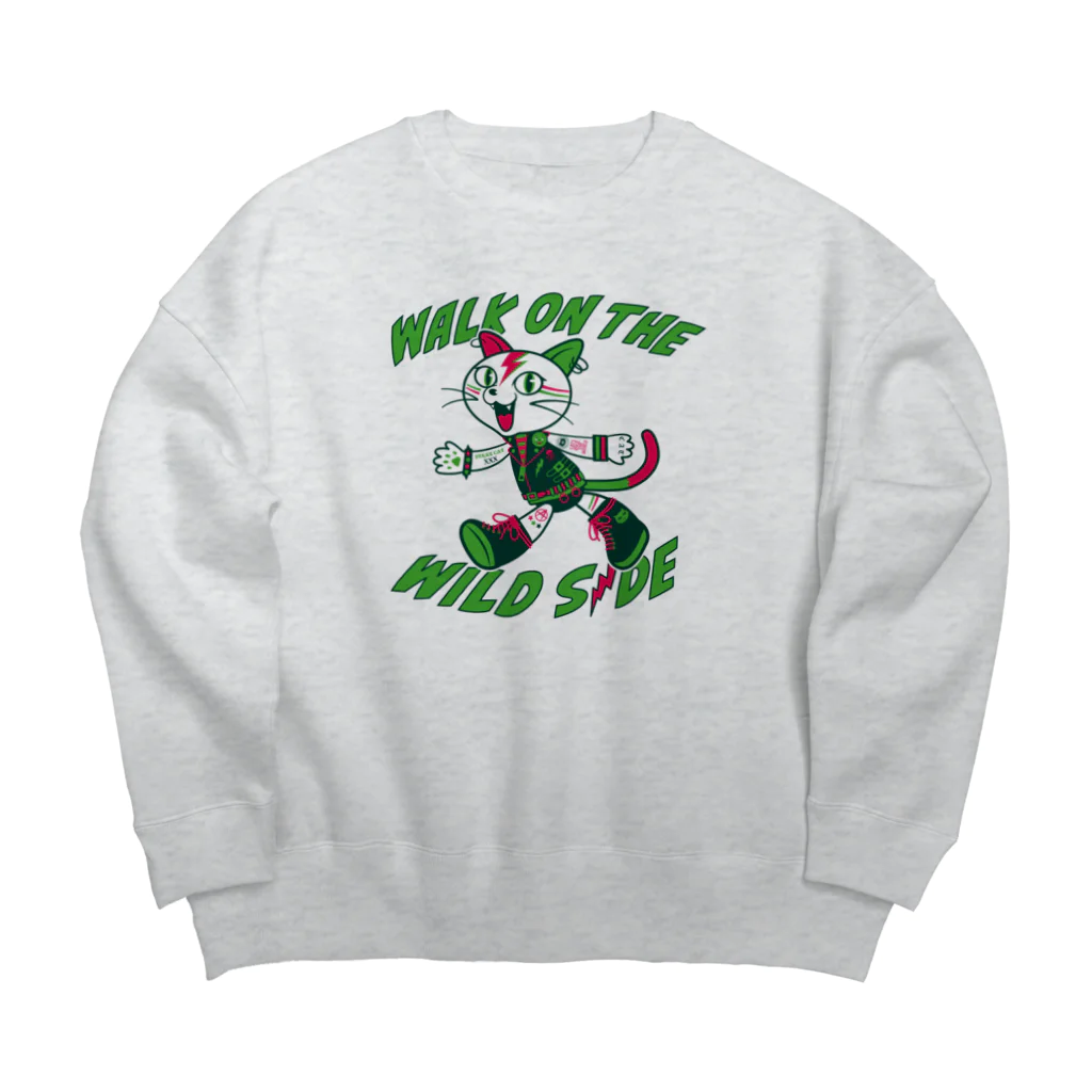 LONESOME TYPE ススのパンク猫 Big Crew Neck Sweatshirt