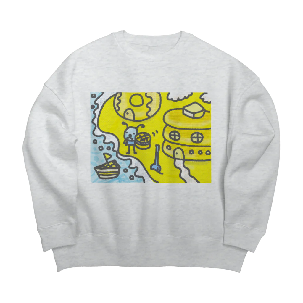 惑星プルルのホットオケーキ海岸管理人　アーリン大佐 Big Crew Neck Sweatshirt