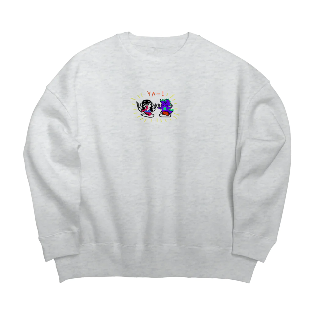 支配者様に投げ銭ショッッップのもぐもぐYA Big Crew Neck Sweatshirt