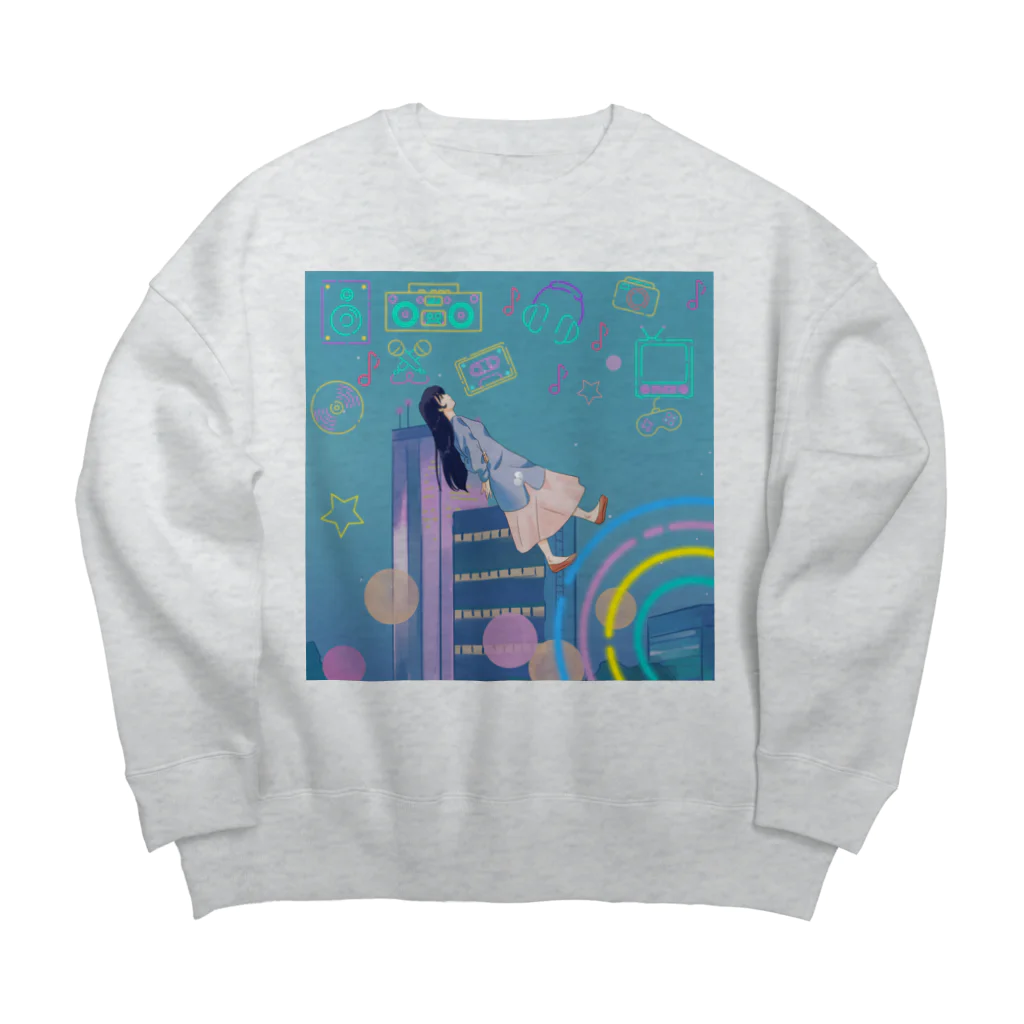 momo_emiのmomo_emi2021 秋 Big Crew Neck Sweatshirt