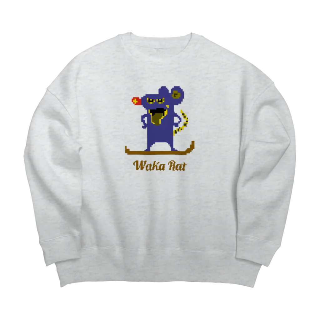 KEIHAMMのAngry Waka Rat dot purple Big Crew Neck Sweatshirt