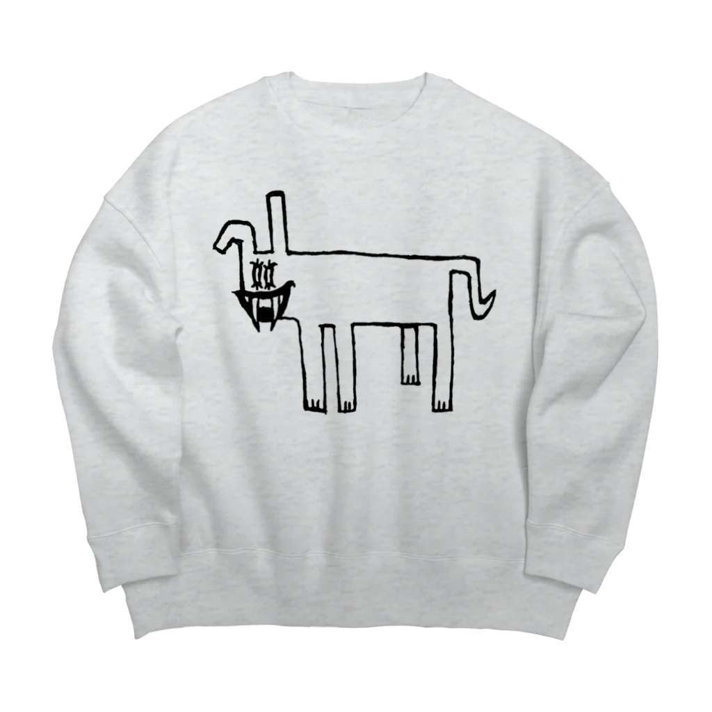 お味噌ちゃん👺LINEスタンプものリカオン Big Crew Neck Sweatshirt