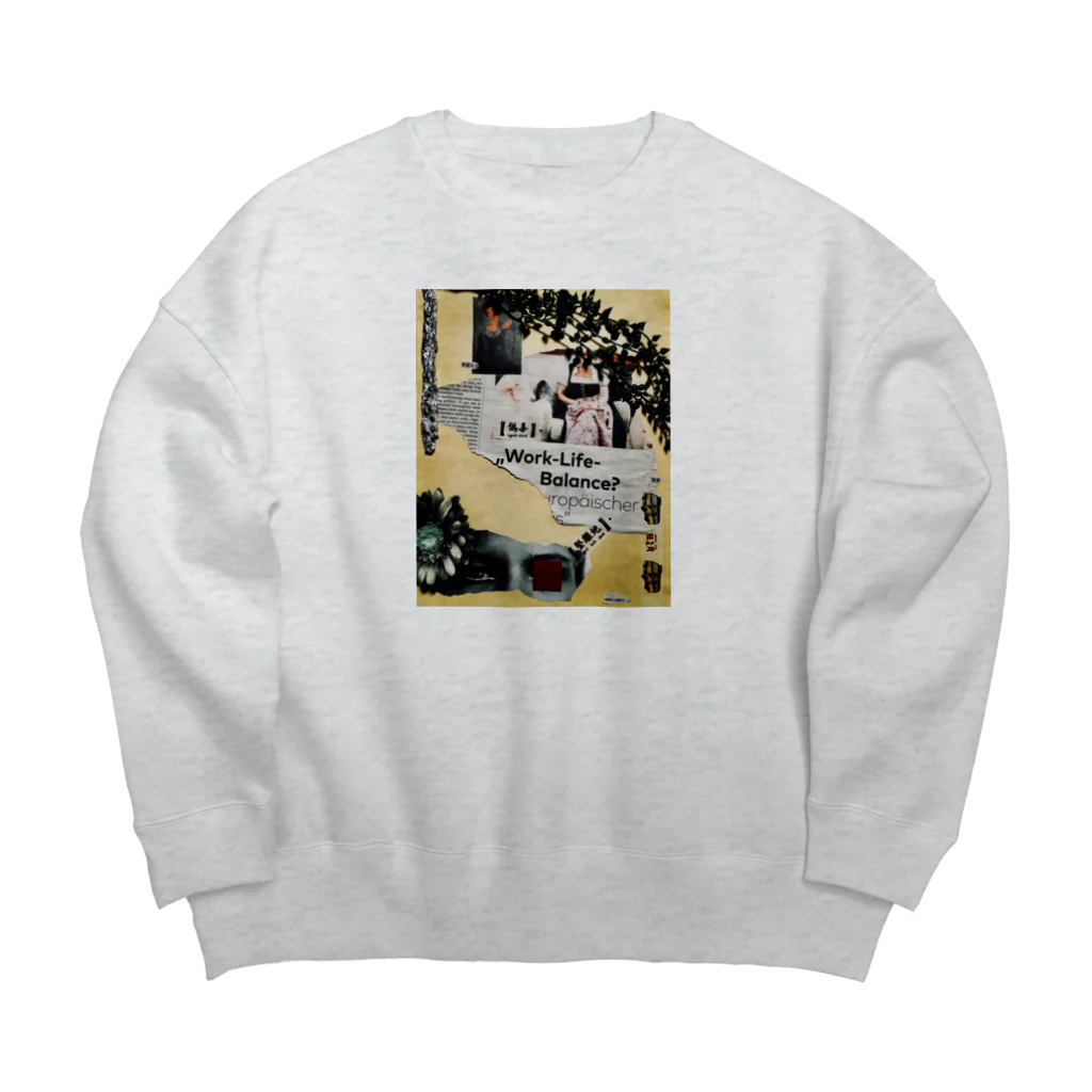 kyaablegotanのwork&life コラージュ Big Crew Neck Sweatshirt