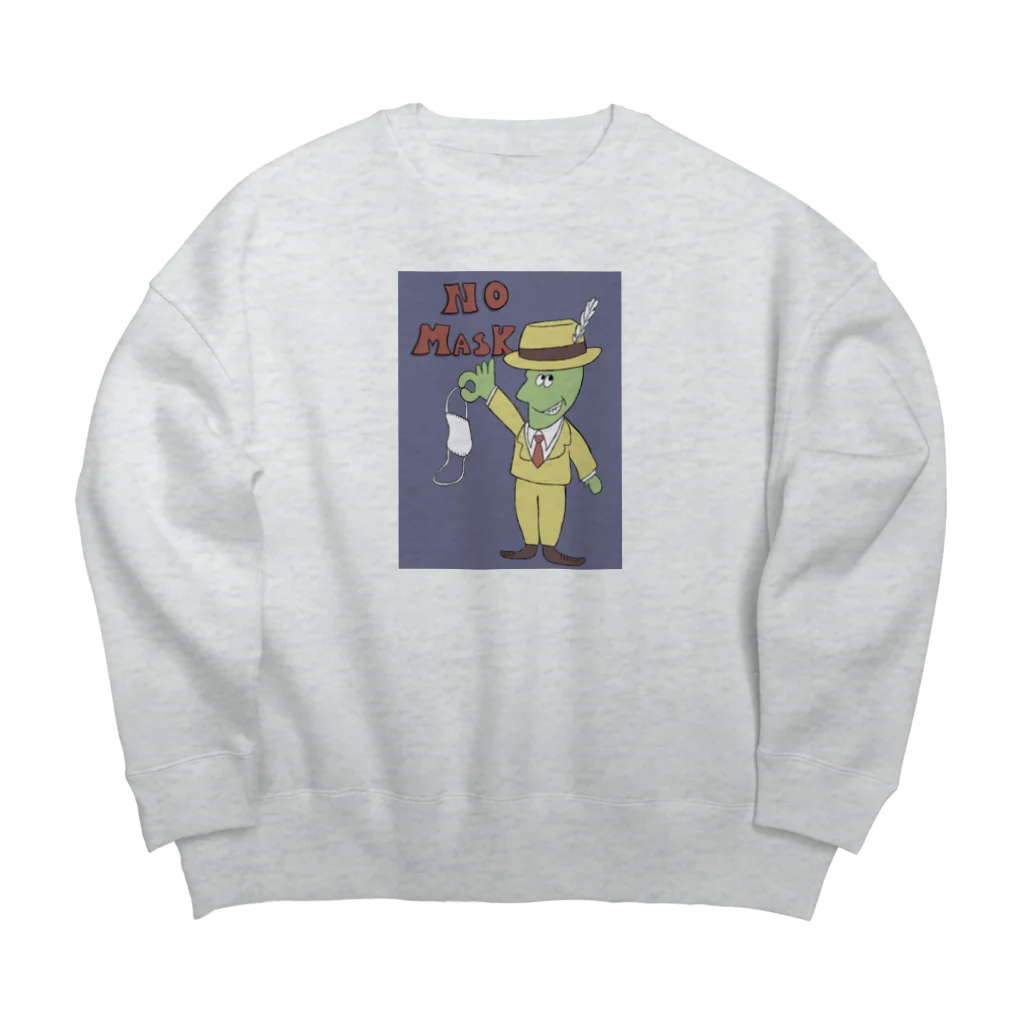 BONOMARTのマスクマン！ Big Crew Neck Sweatshirt