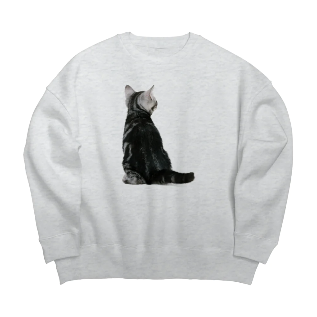 Rubbishの子猫の後ろ姿 Big Crew Neck Sweatshirt