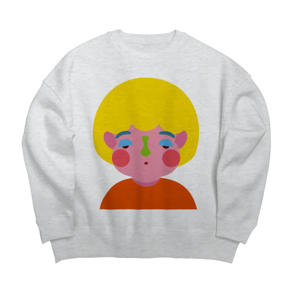 Hinaのぼけっとガール Big Crew Neck Sweatshirt