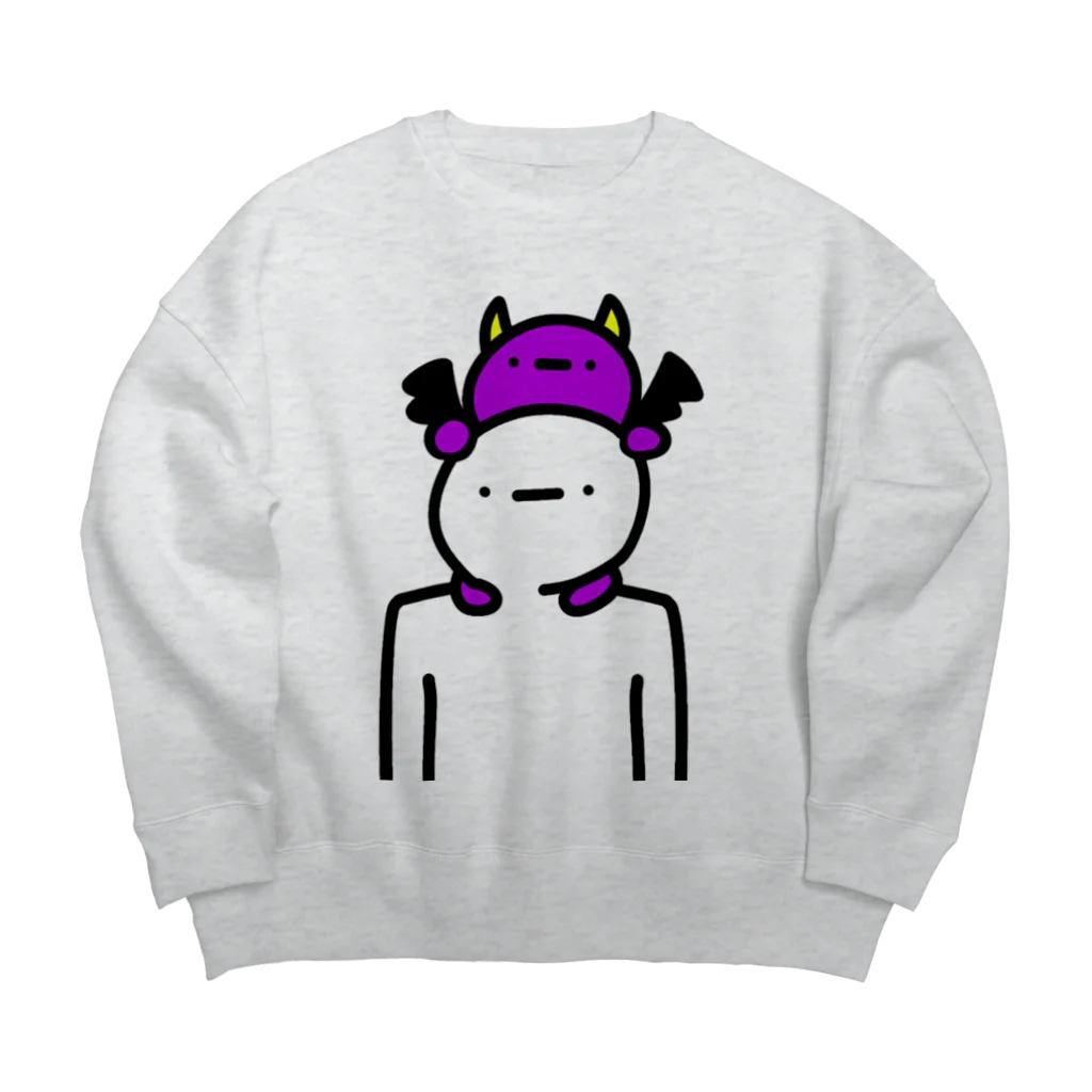 Sayuri Whip Shopの悪魔に取りつかれた人 Big Crew Neck Sweatshirt