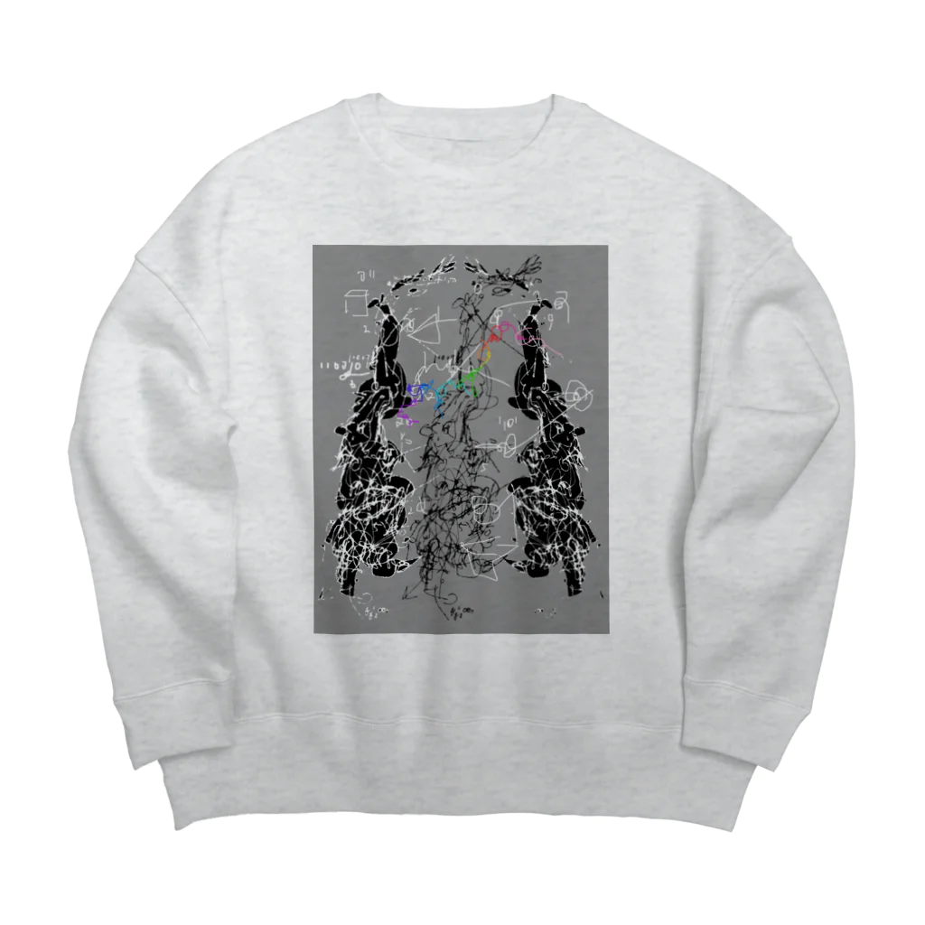 MikaTamo totally hobbyのMy animals 0.5a Big Crew Neck Sweatshirt