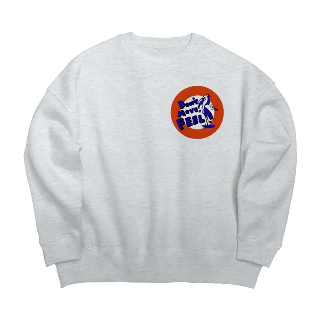 UIUAのハシビロコウ Big Crew Neck Sweatshirt