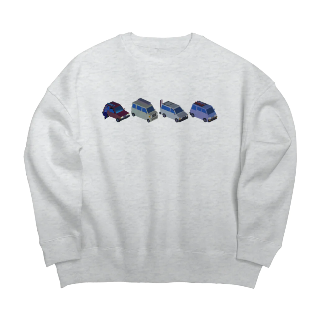 スロータイプ書店 Slowtype Booksの雪国途中のPA パーキングエリア 240 Big Crew Neck Sweatshirt