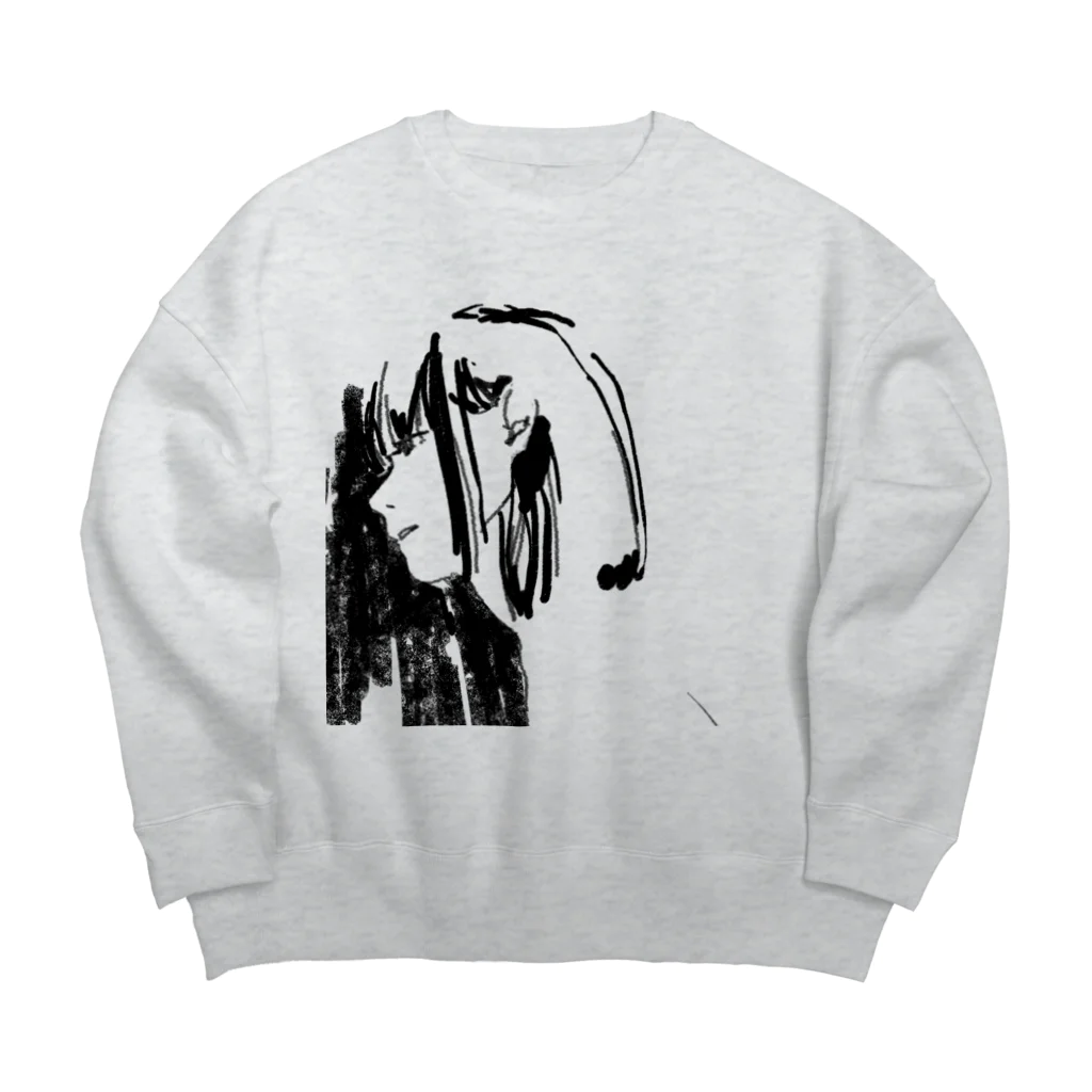 雛井ゆら┃Yura Hinaiの横顔 Big Crew Neck Sweatshirt