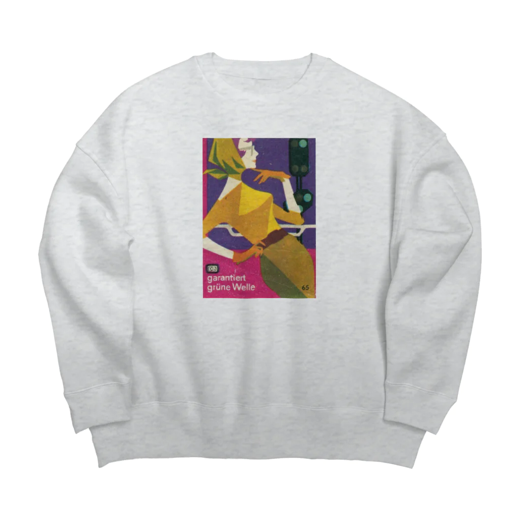 YS VINTAGE WORKSのドイツ国鉄 DB レディー1 寄りかかり Big Crew Neck Sweatshirt