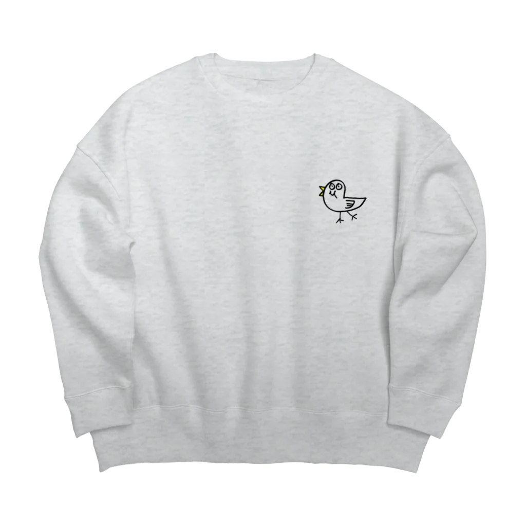 ななつやのトリ Big Crew Neck Sweatshirt