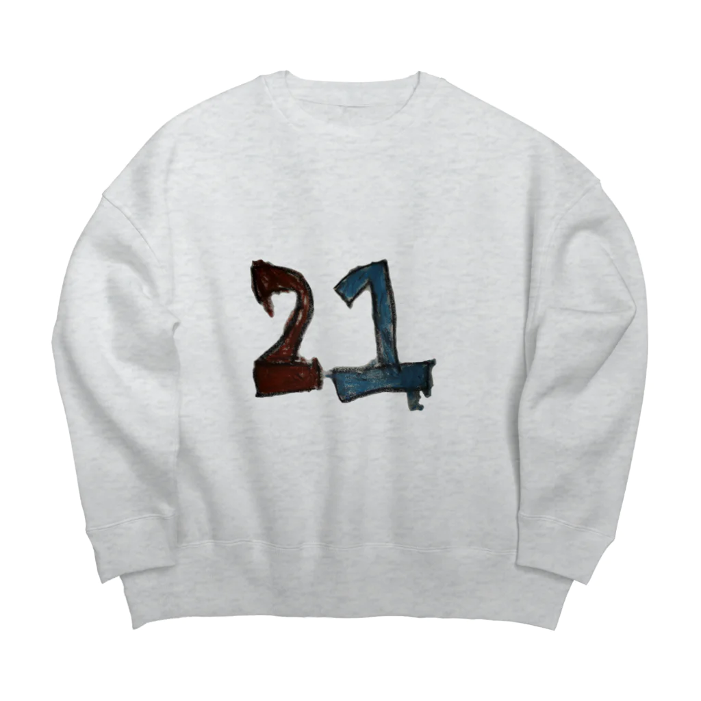 れんこん太郎の21 Big Crew Neck Sweatshirt