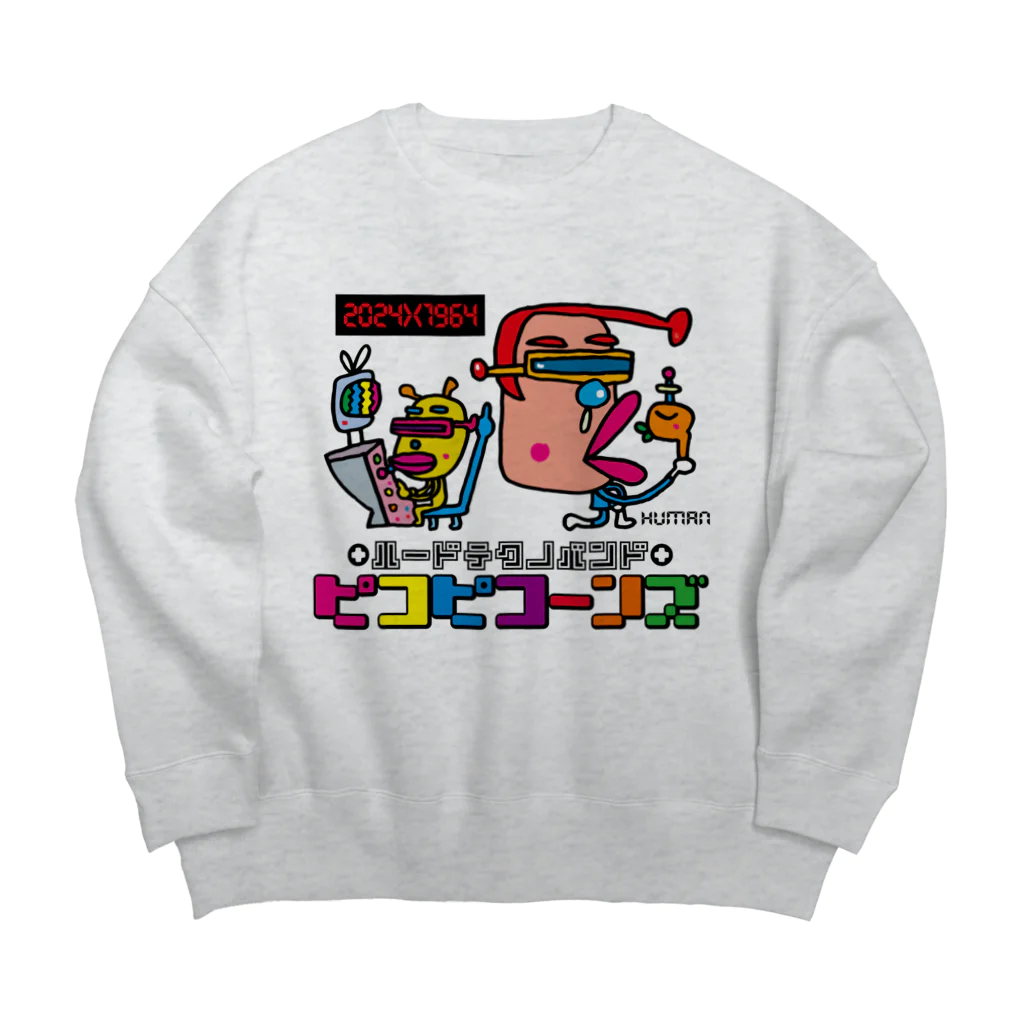 ドレメヒロコのピコピコーンズ Big Crew Neck Sweatshirt