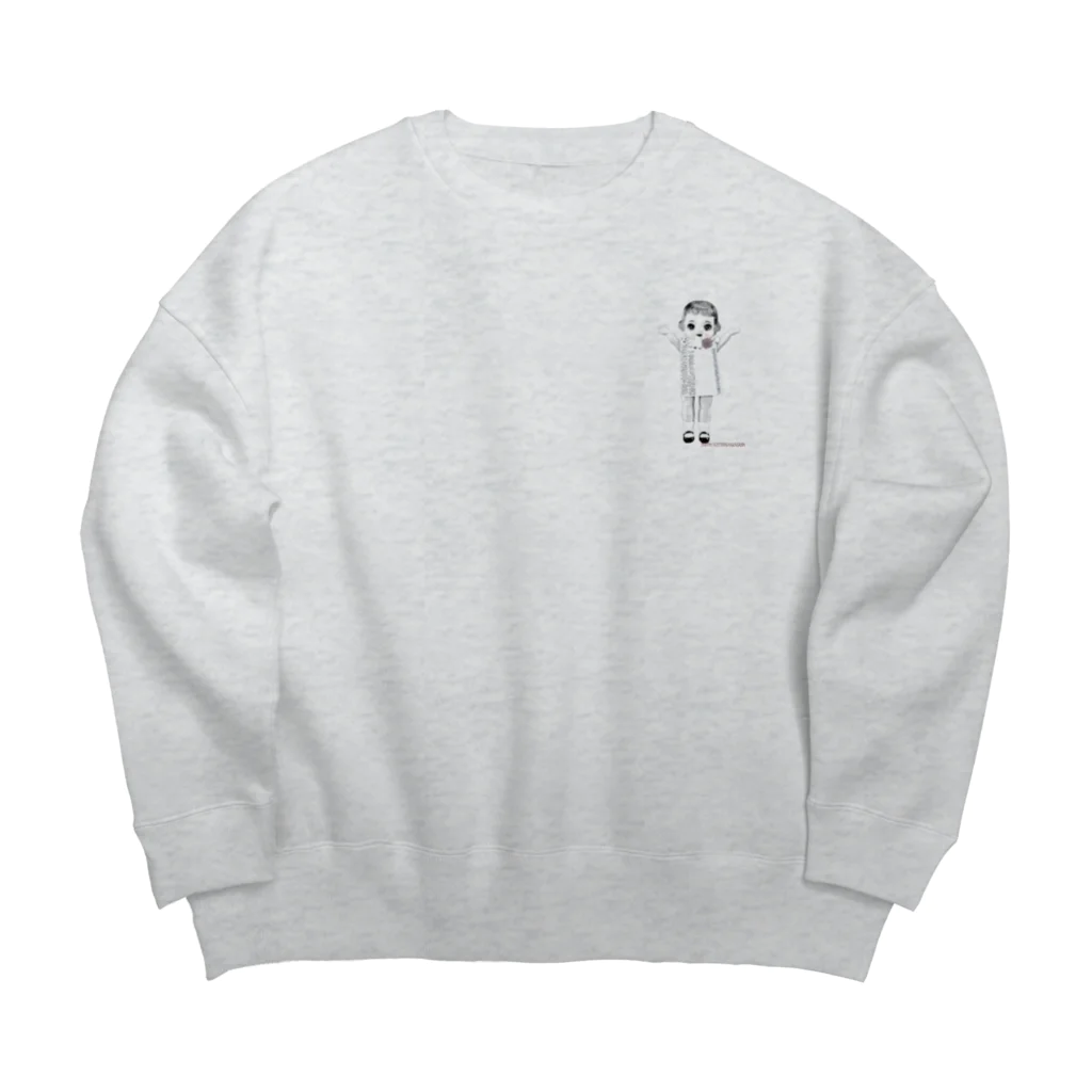 中山ちゃん人形商店の【300ホロワセルロイド人形ミーコ】全身タイプ Big Crew Neck Sweatshirt