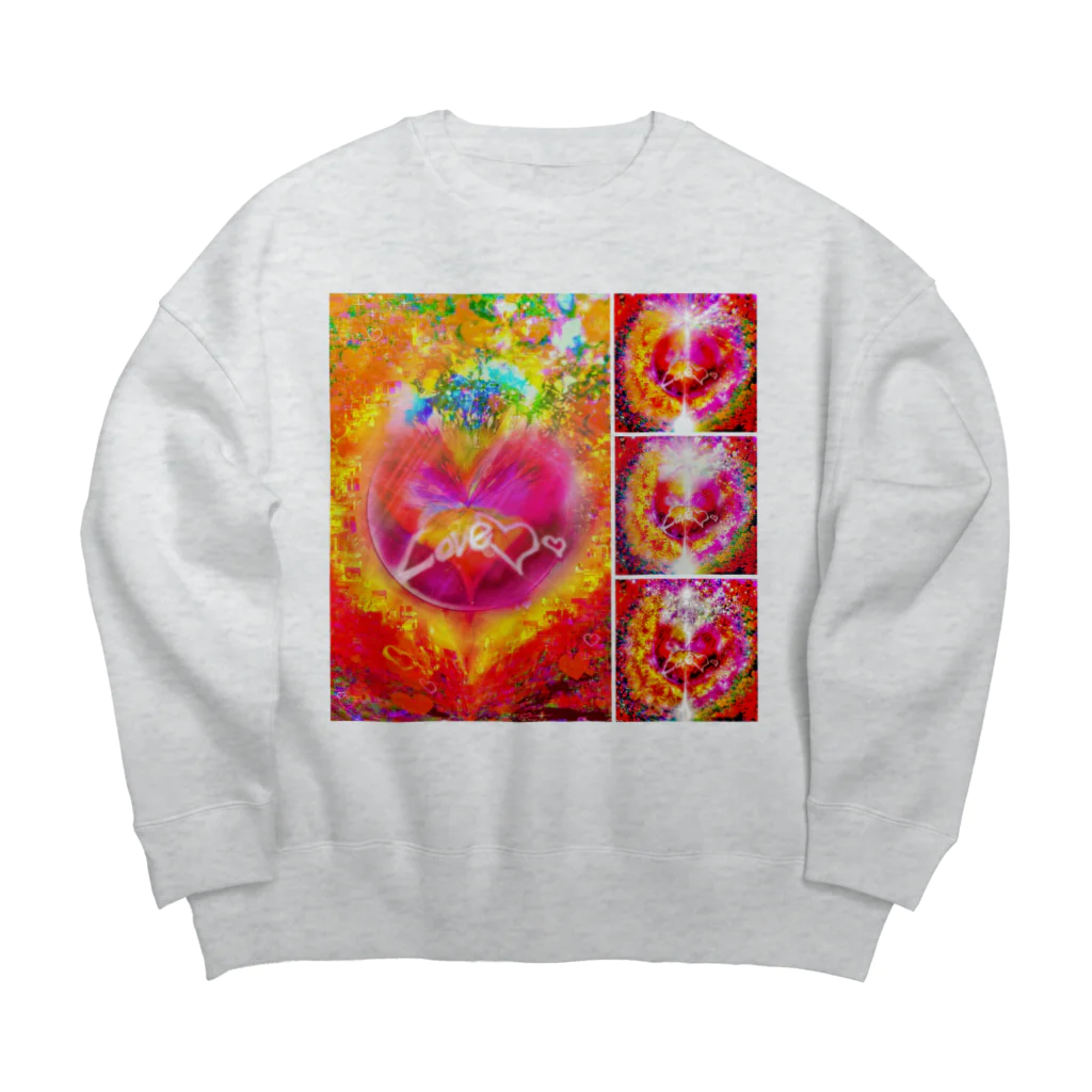 紫園+sion+(麗舞+reybu+)のエンジェル👼ハート💖 Big Crew Neck Sweatshirt