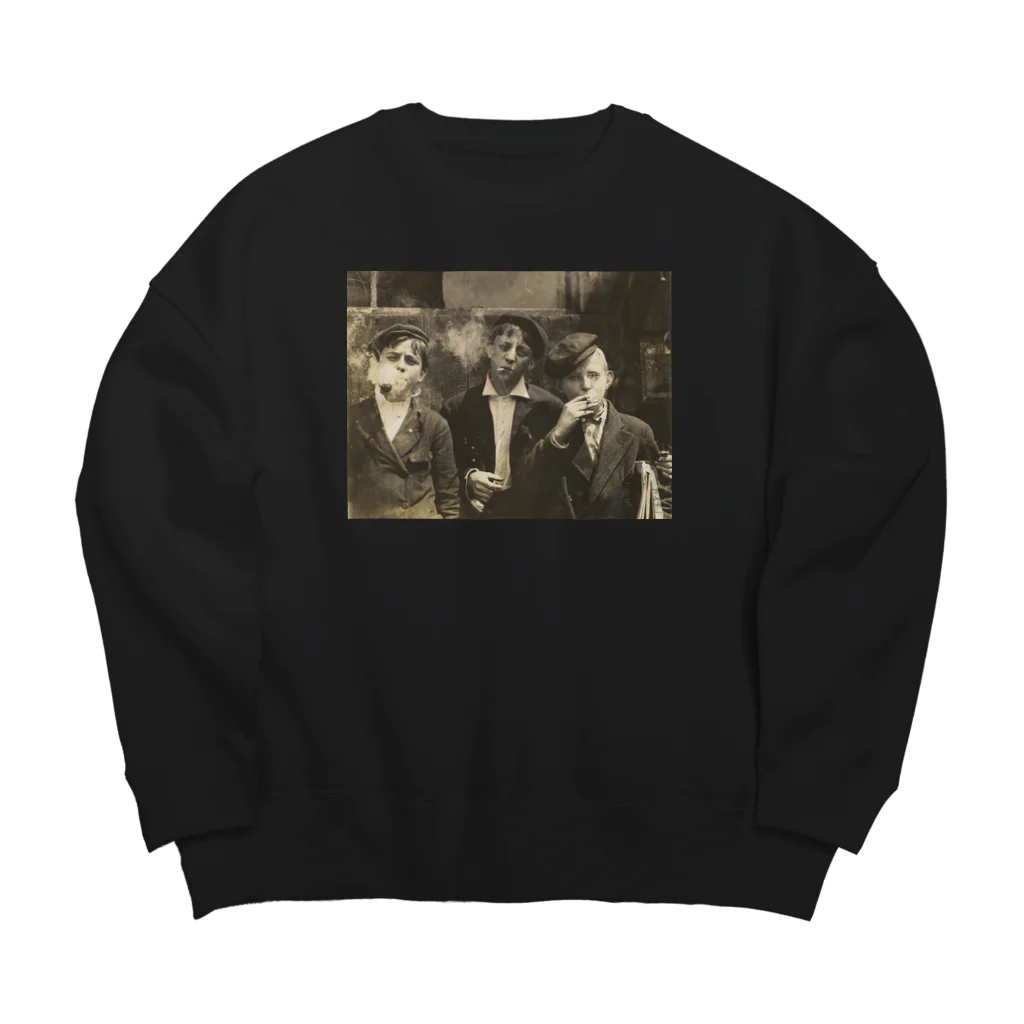 文學商會のニュージーズ Big Crew Neck Sweatshirt