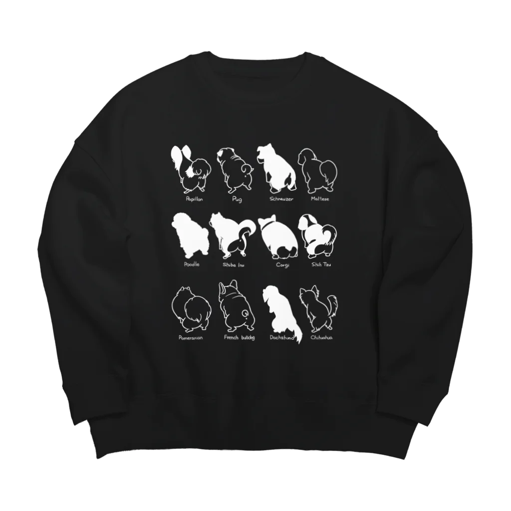 雑貨屋ぷぅぷのウンチングスタイルまみれ Big Crew Neck Sweatshirt