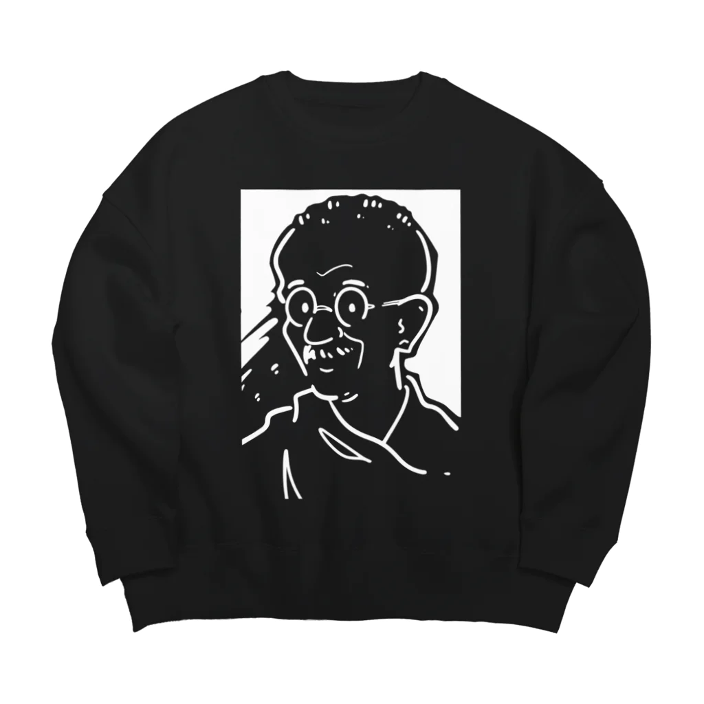 山形屋米店のマハトマ・ガンディー(Mahatma Gandhi) Big Crew Neck Sweatshirt