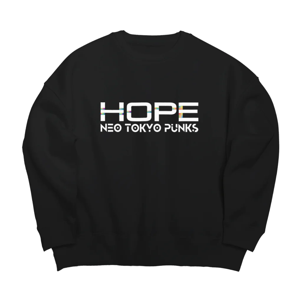 VΞDRA ART WORKSのNTP Guild HOPE - Moji logo collection / White Big Crew Neck Sweatshirt