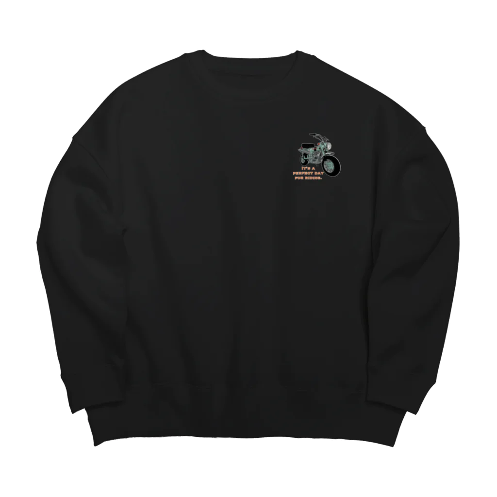 mayon's animal shopのバイクTシャツ　レトロなダックス Big Crew Neck Sweatshirt